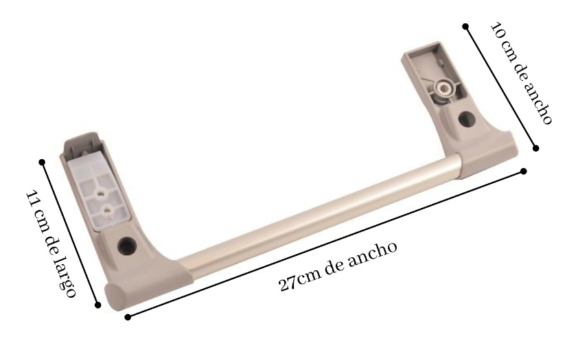 Manija Puerta Gris Para Freezer Ups1701tfag Ariston Original - Imagen 2