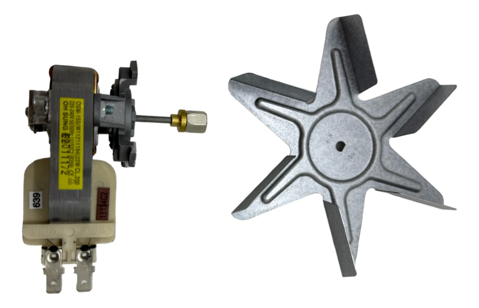 Motor Y Ventilador Convector Para Horno Electrico Ariston - Imagen 2