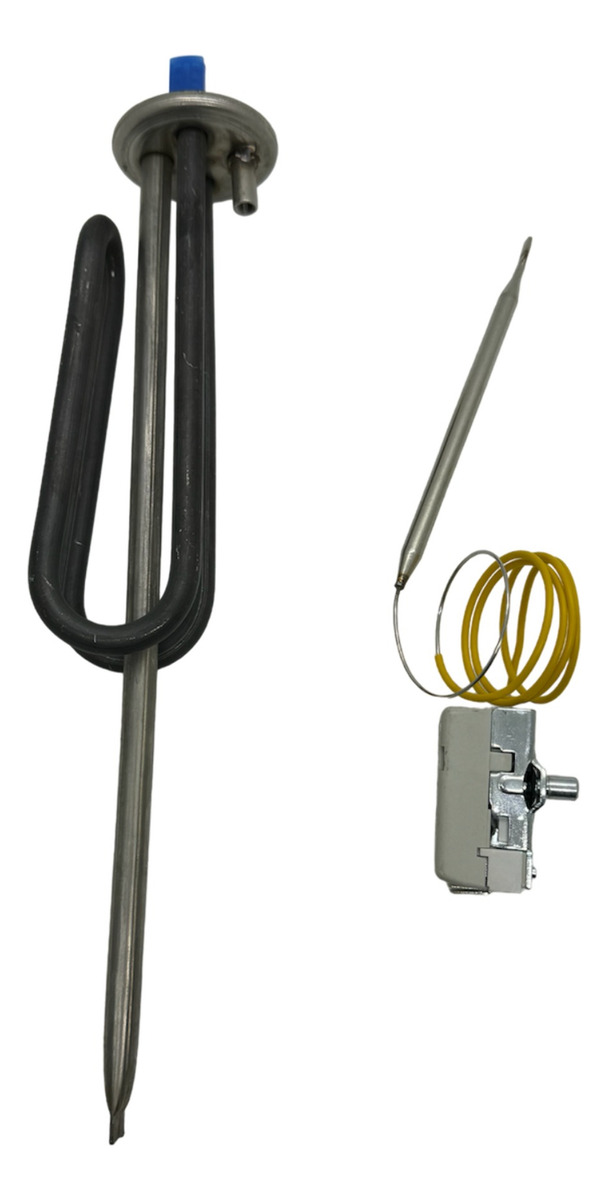 Resistencia + Termostato Para Termotanque Te40 Te60 Longvie - Imagen 2