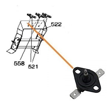 Termostato Secarropas Ariston Ntc Rear Arcadia Aqc9bf7t1ag - Imagen 2