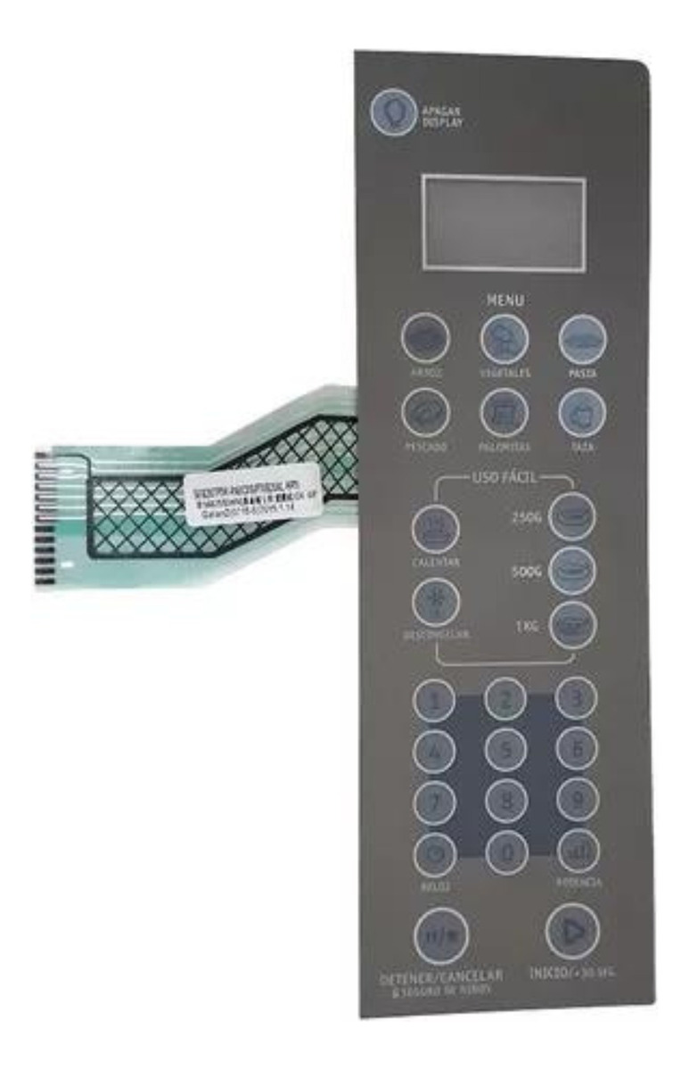 Frente Membrana Microondas Whirlpool Wms20cs Wms20ss Orig