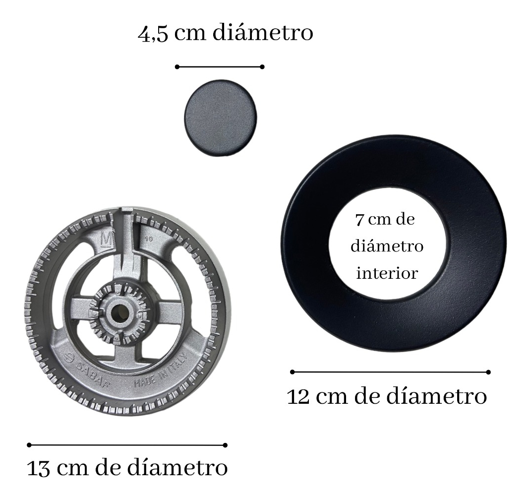Quemador Completo Doble Corona Cocina/anafe Longvie Origina - Imagen 2