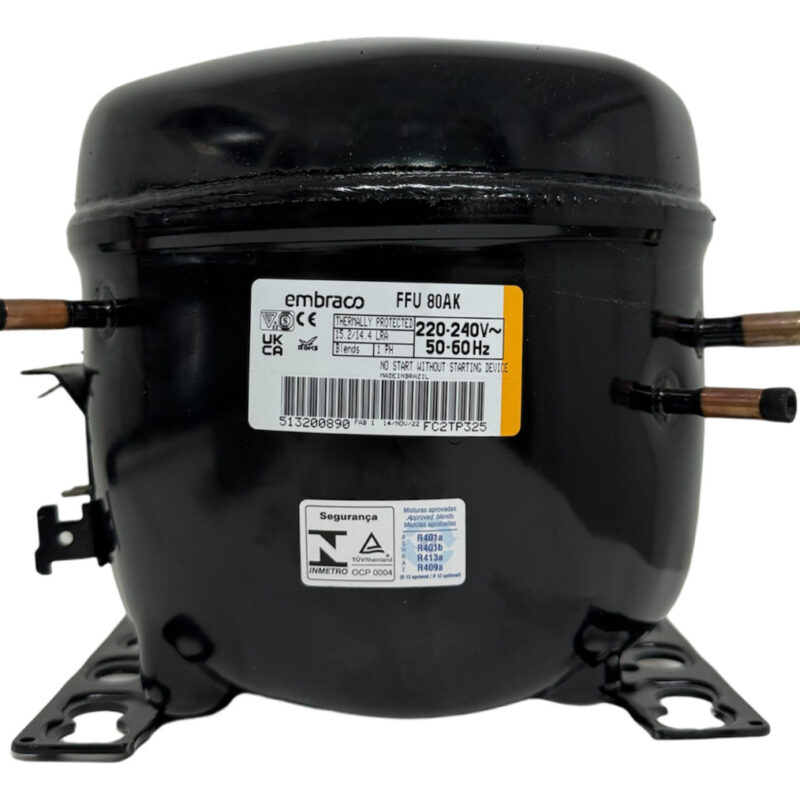Compresor Embraco Ffu80ak Blend 1/4+hp Para Heladera