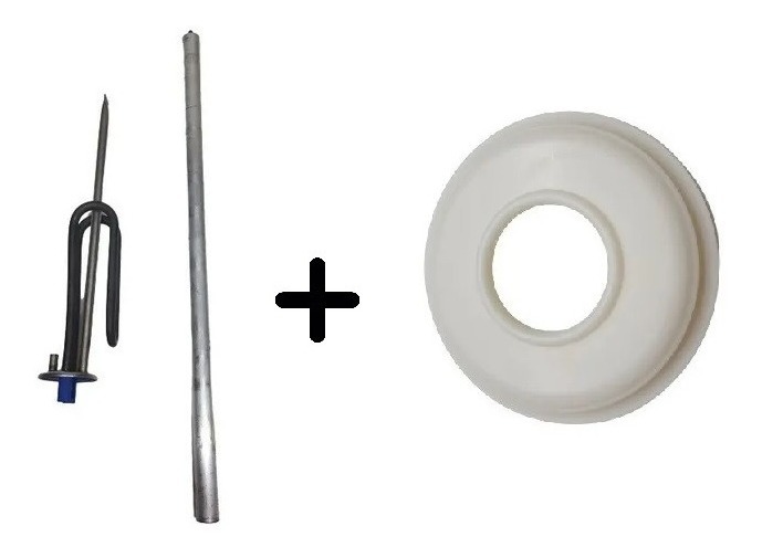 Resistencia Con Anodo + Sello De Goma P/ Termotanque Señoria - Imagen 2