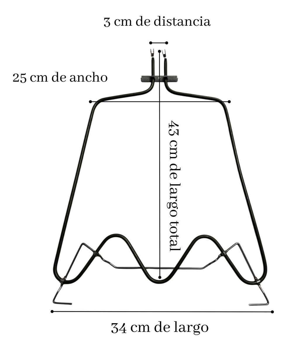 Resistencia Inferior Para Horno Akzm656 Whirlpool Original - Imagen 2