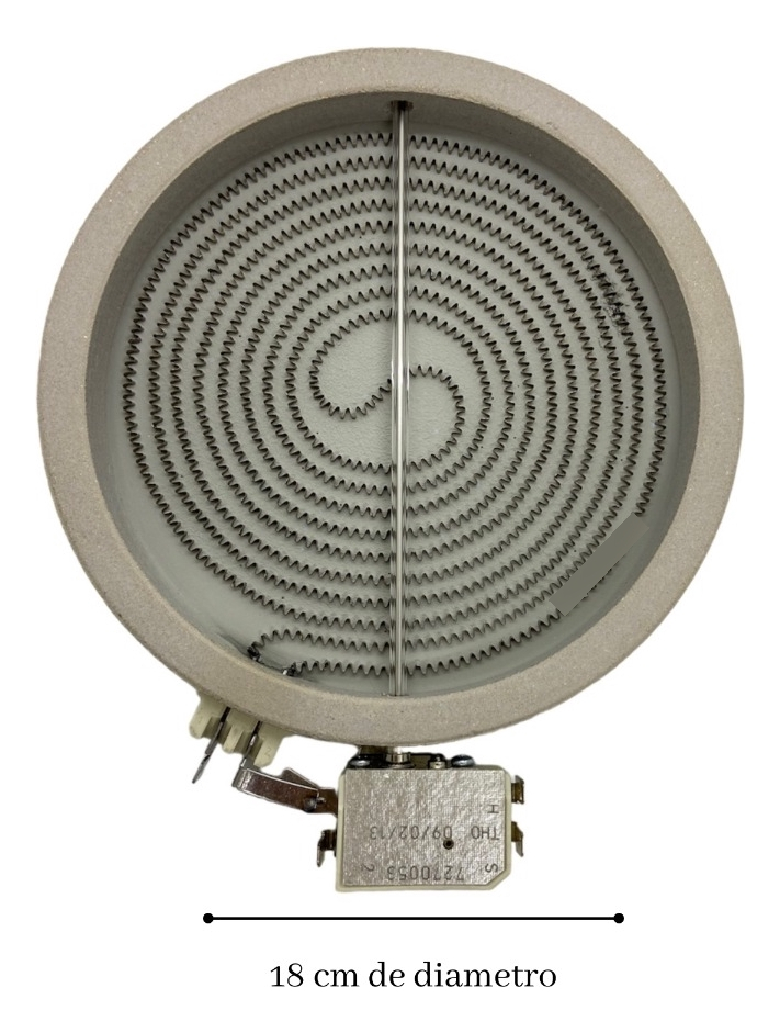 Resistencia 18 Cm Para Anafe Ariston Nrm640x Original - Imagen 3