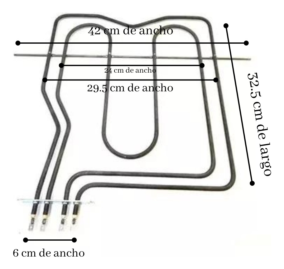 Resistencia Superior Para Horno Eléctrico Longvie Original - Imagen 3