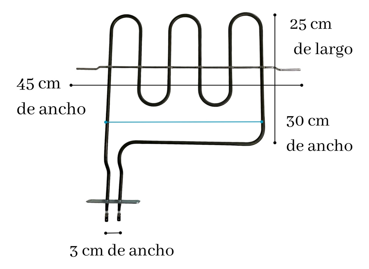 Resistencia Superior Grill Para Horno A Gas Longvie Original - Imagen 2