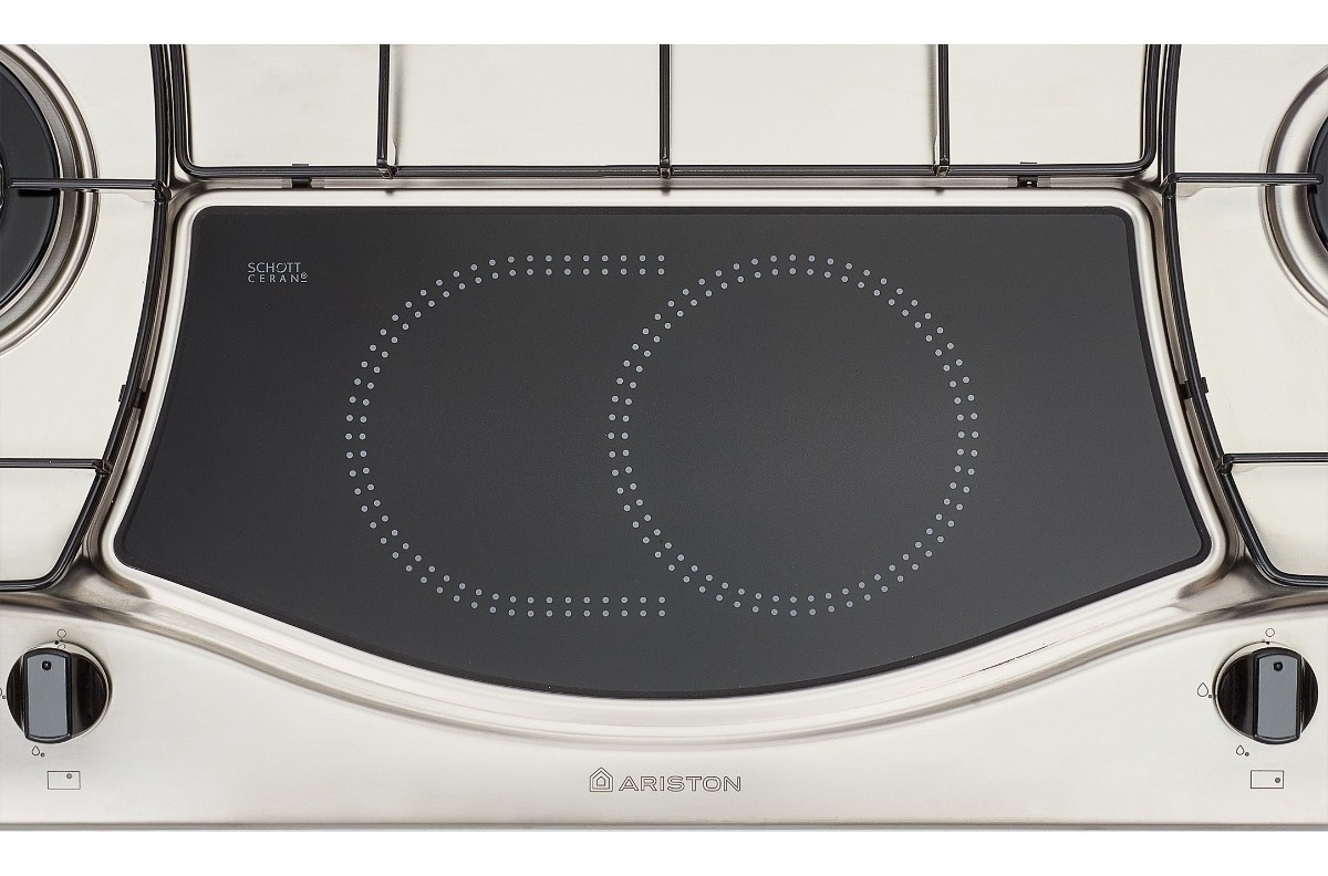 Anafe Con Alimentación A Gas Ariston Ph 941 Mstv (ix) Ag Color Acero Inoxidable - Imagen 2