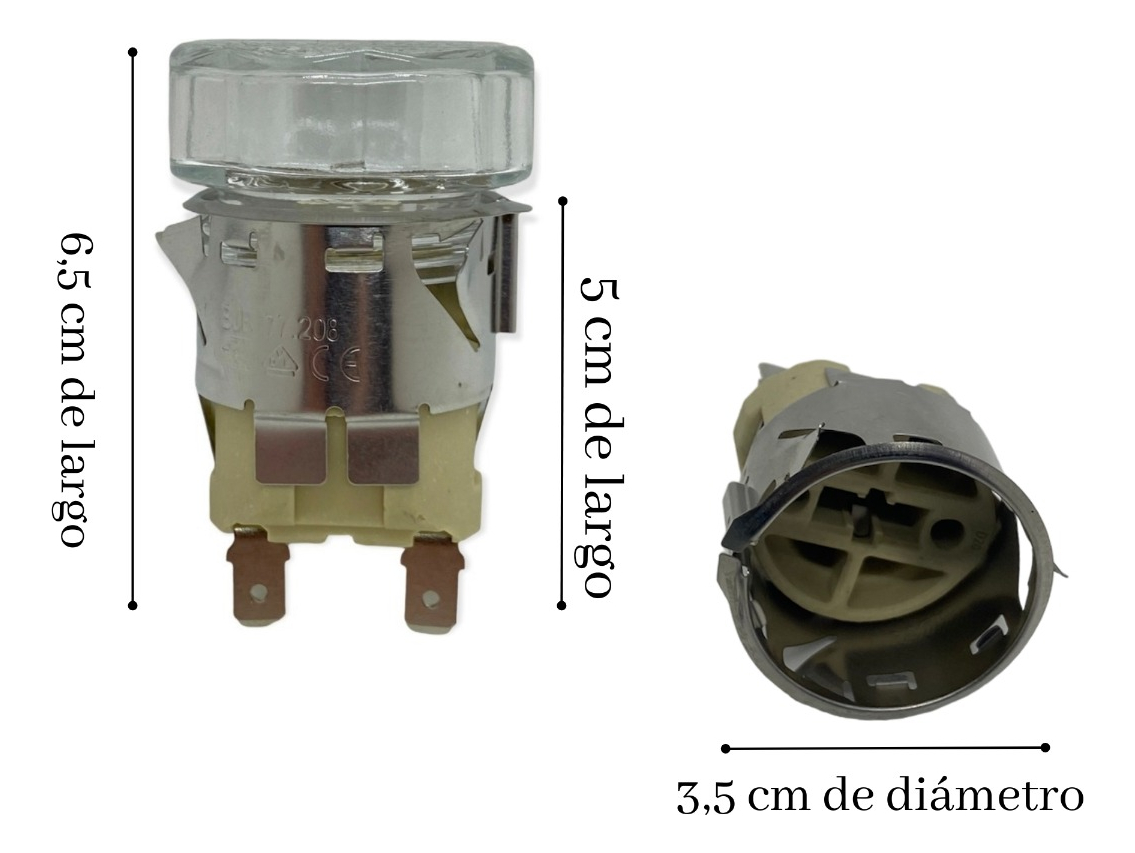Portalampara Con Lampara Para Horno Empotrar Hb8 - Imagen 4