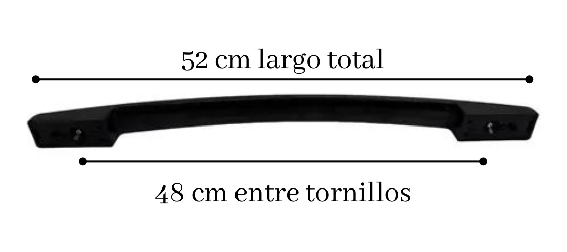 Manija Puerta De Horno Cocina Ariston Cg54 Negra Y Blanca - Imagen 2