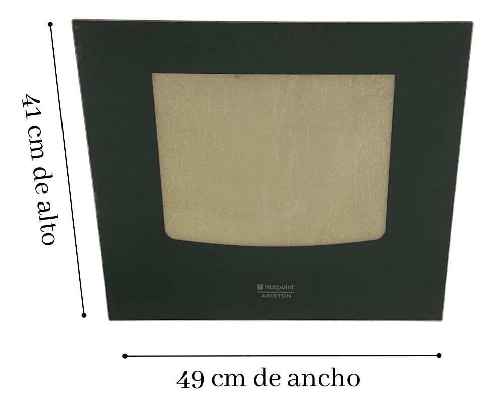 Vidrio Externo Puerta Horno C34 Espejado Ariston Original - Imagen 3