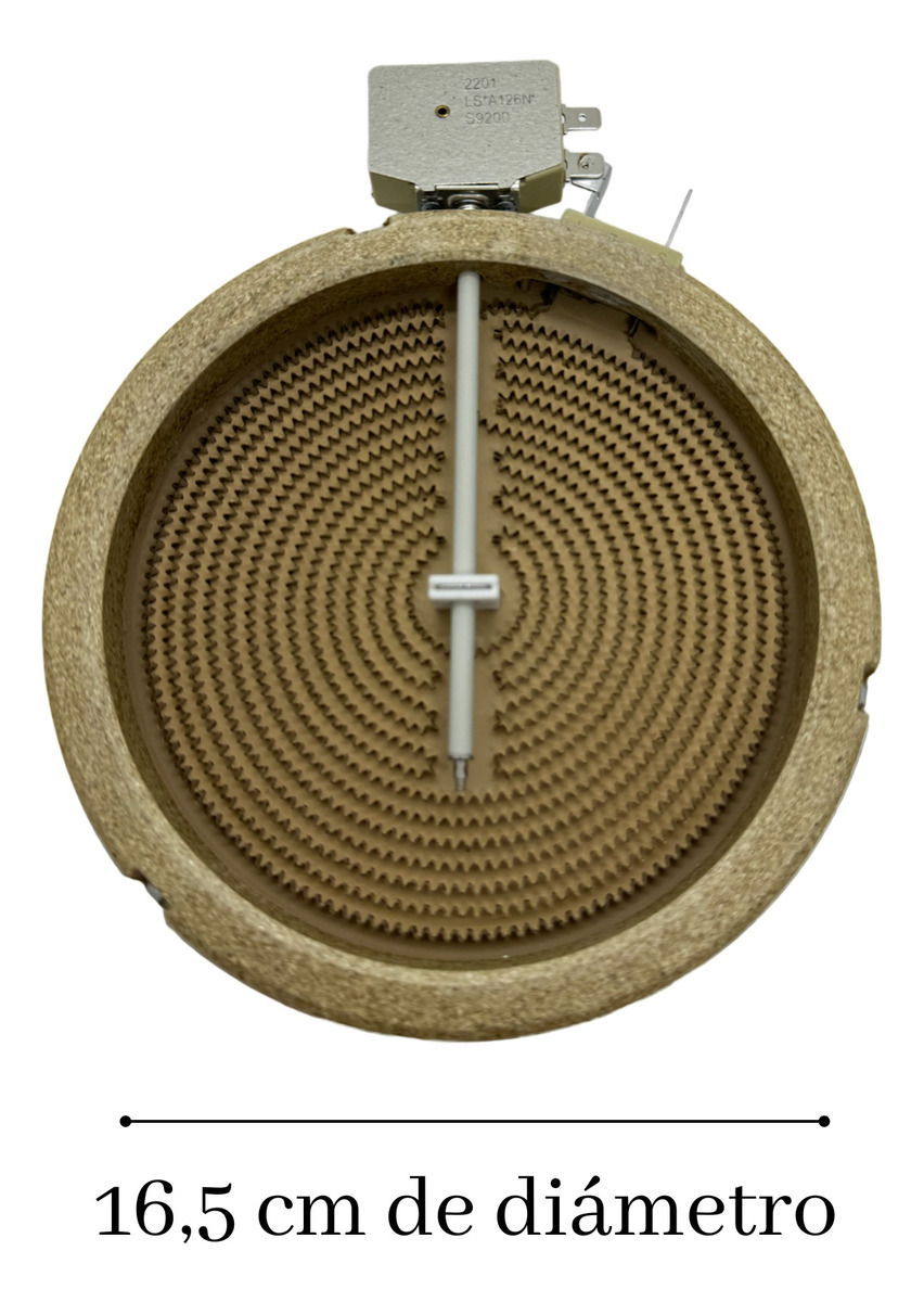 Resistencia P/ Anafe Vitroceramico 16.5 Cm Diametro Orbis - Imagen 2