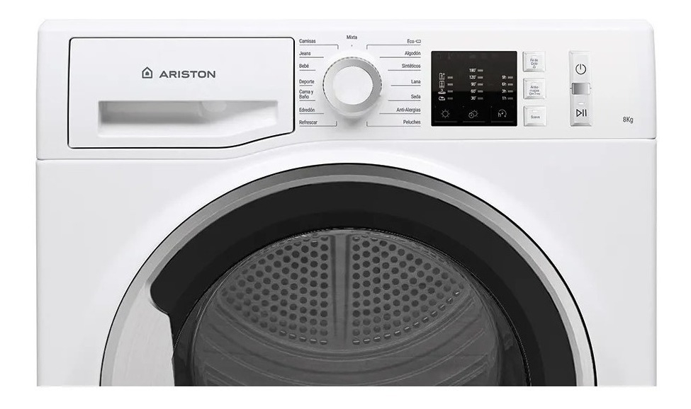 Secadora Carga Frontal Ariston Ntcm108bskag Blanco 8kg Jmc - Imagen 5