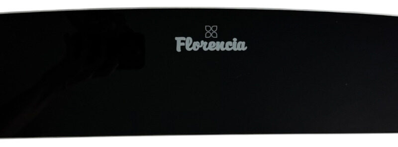 Respaldo De Vidrio Curvo Negro Para Cocina 5536 Florencia