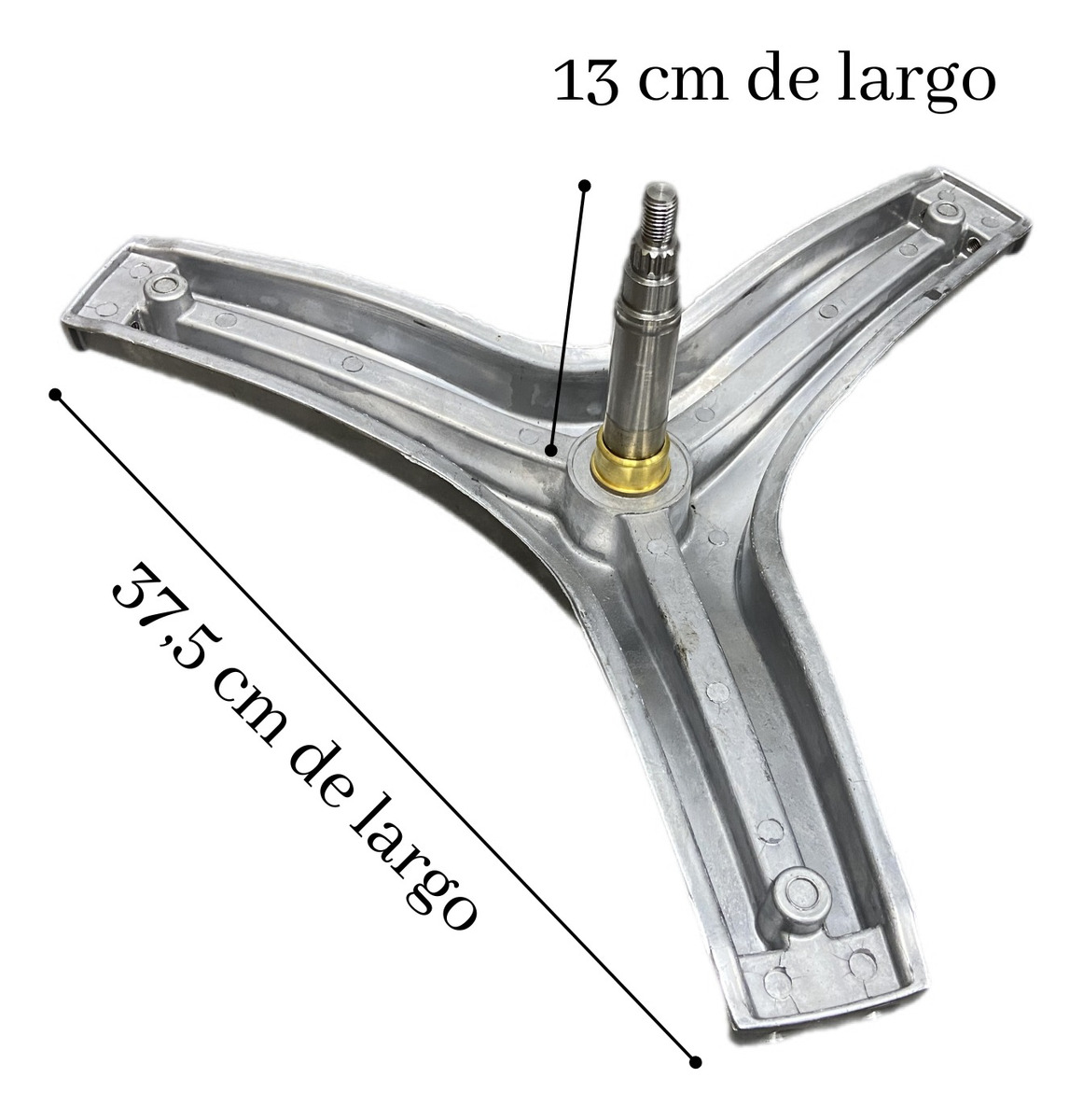 Eje Soporte Tambor Lavasecarropas Longvie Ls8012 C/tornillos - Imagen 3