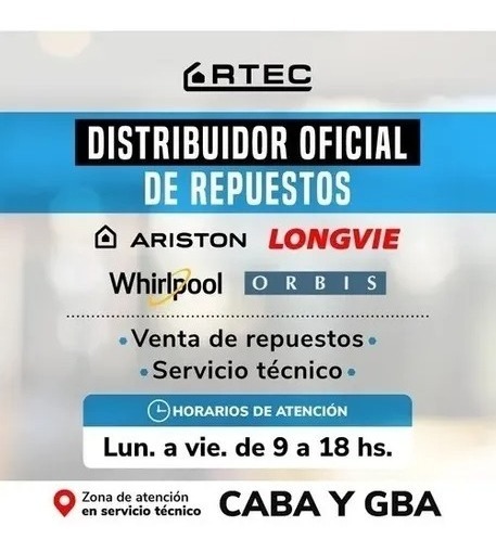 Agitador Rompe Agua Cangilon Para Tambor Lavarropas Ariston - Imagen 4