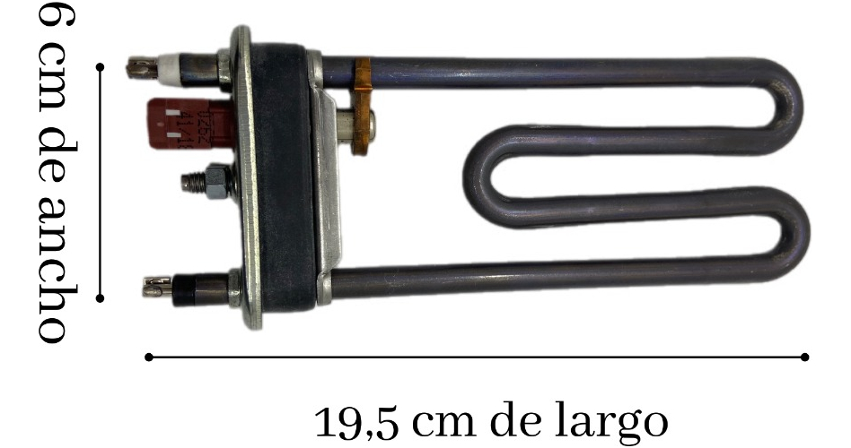 Resistencis 1700 +sonda Para Secarropas Aqd1070 Ariston - Imagen 2