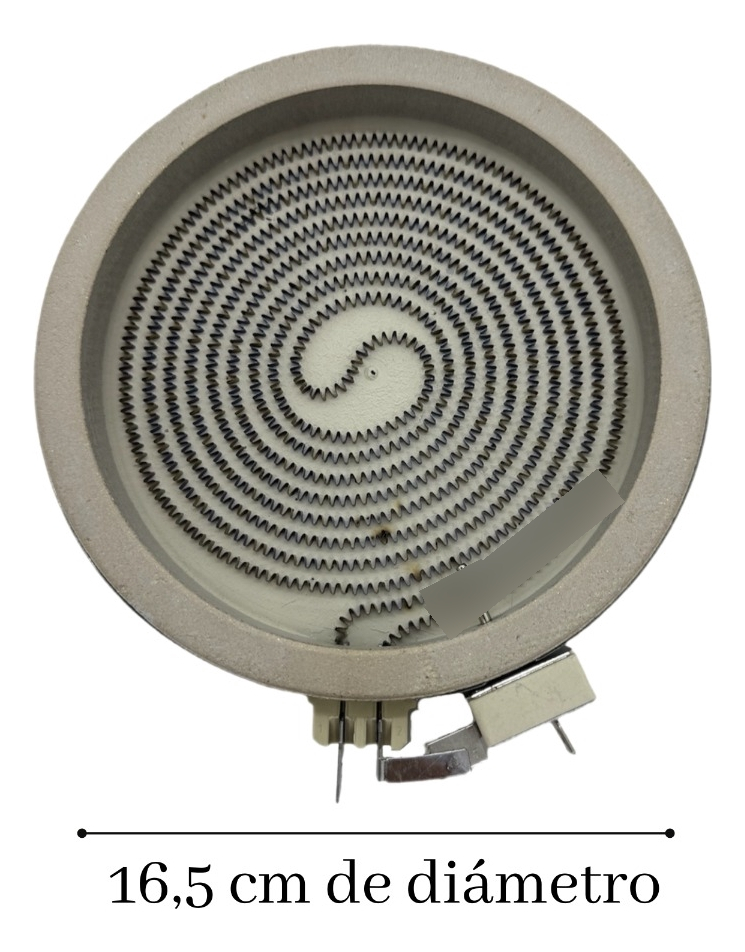 Resistencia 16.5 Cm Para Anafe Akt8090l Whirlpool Original - Imagen 2