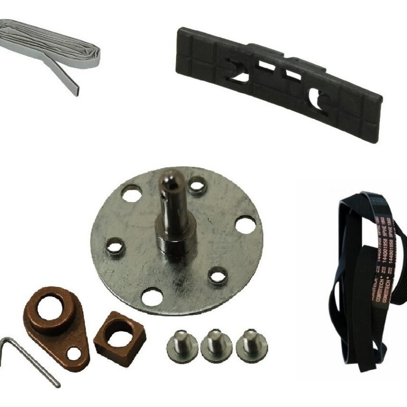 Kit Reparacion Secarropas Ariston Correa Eje Patin Y Felpa