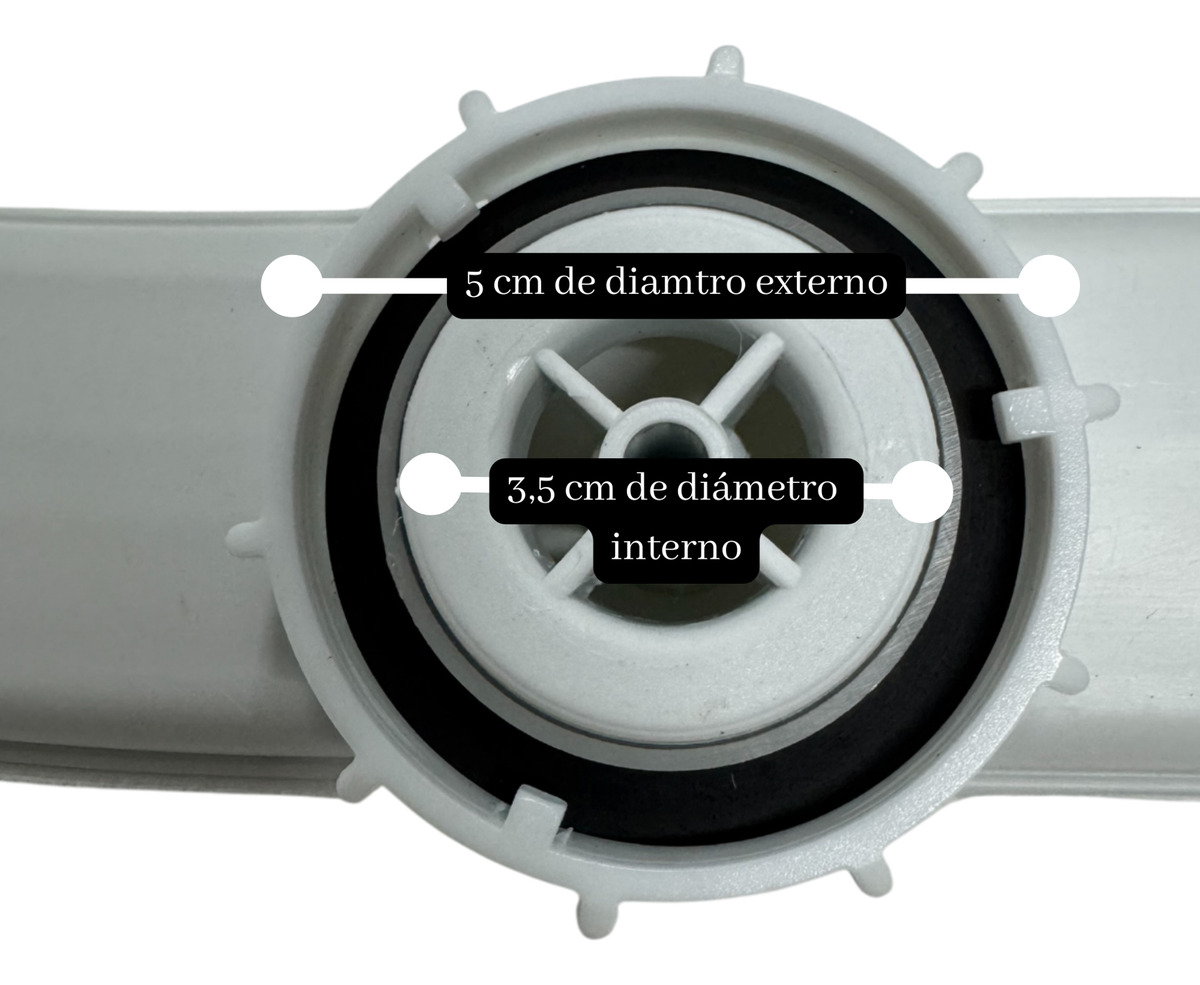 Rociador Aspa Superior Curvo Lavavajillas Ariston Ll64 Ld87 - Imagen 4