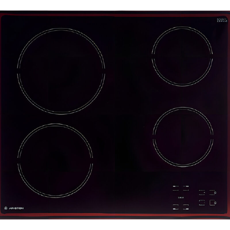 Anafe De Empotrar Vitroceramica Ariston Hr611 4 Zonas Fama Color Negro