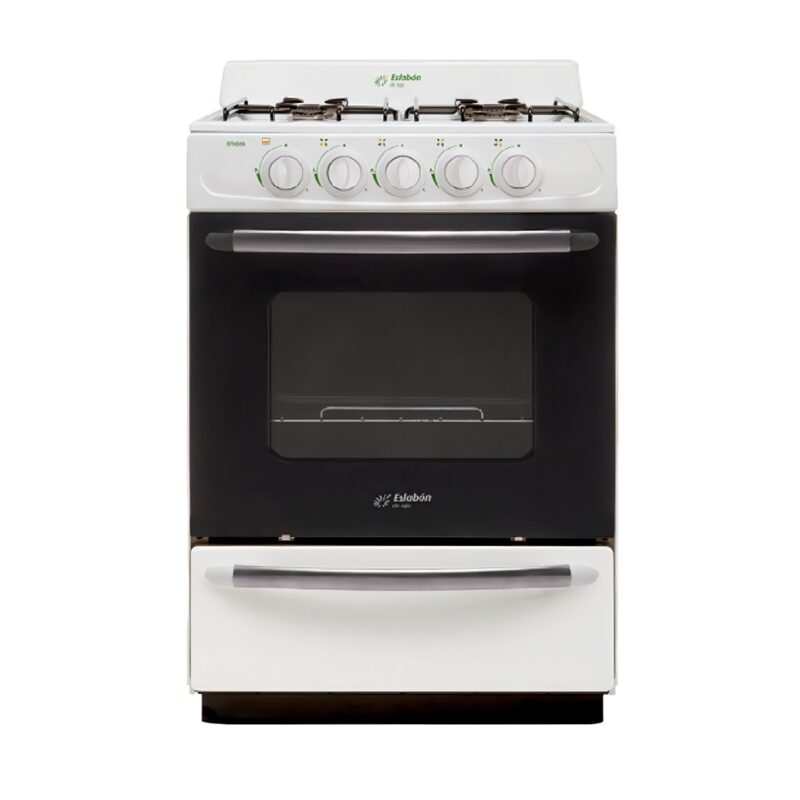 Cocina Eslabon De Lujo 56 Cm Original Blanco 4 Hornallas