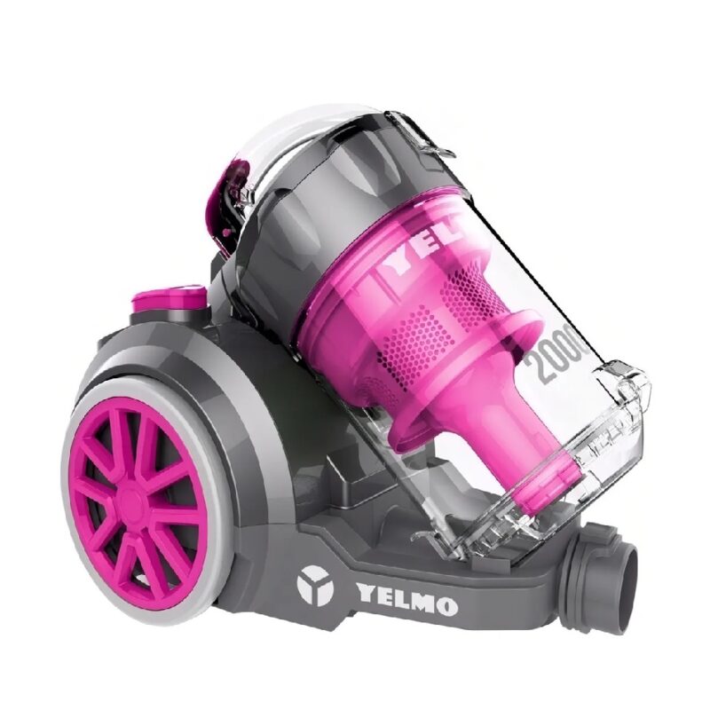 Aspiradora Yelmo As3228 2000w 3,5lts Sin Bolsa Filtro Hepa Color Rosa