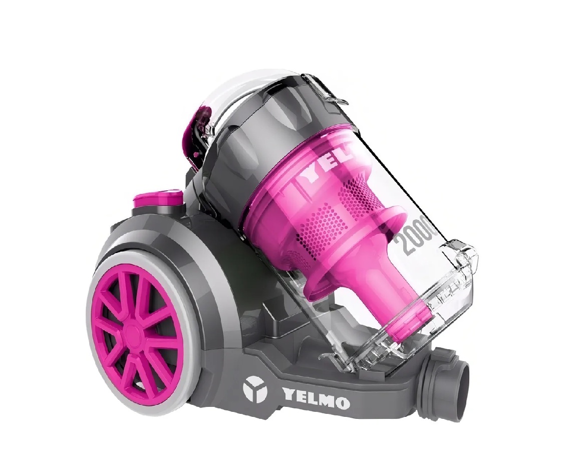 Aspiradora Yelmo As3228 2000w 3,5lts Sin Bolsa Filtro Hepa Color Rosa